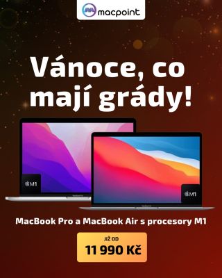Vánoce, co mají grády! 🎄🥳 Protože letos se nenadělují jen ponožky. 💻 MacBooky Air a Pro s čipem M1� ⚡ výkon, který šlape�...
